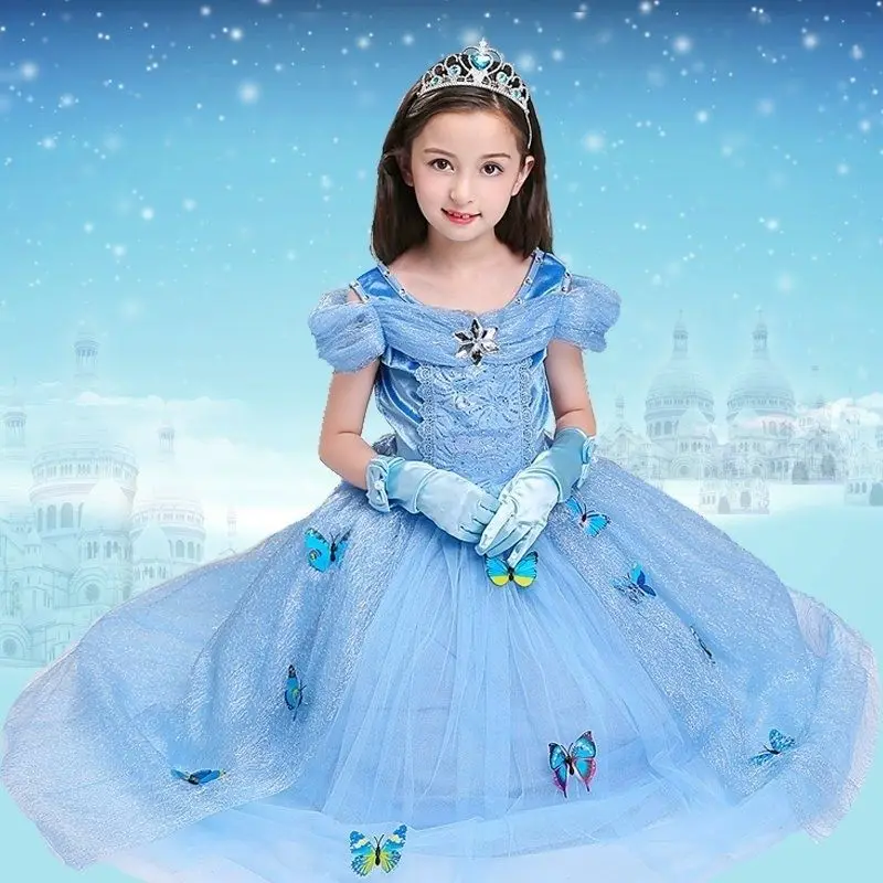 Kids Dress for Girls Princess Party Baby Performance Prom Clothing Bridesmaid Christmas Birthday Gift Maxi Ceremonial Dress cute dresses