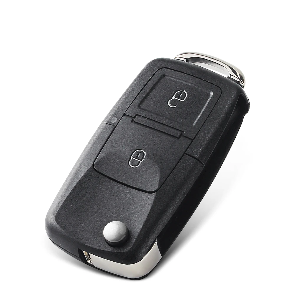 2 Buttons Remote Flip Folding Car Key Shell for VW Volkswagen MK4 Bora Golf 4 5 6 Passat Polo Bora Touran Dandkey key case car remote key car key car key shell key shell