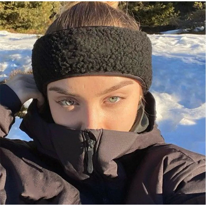 Headband Ear Protection Hat Women's Fall And Winter Hair Band Plush Hat Windproof Warm Ear Protection Hair Accessories