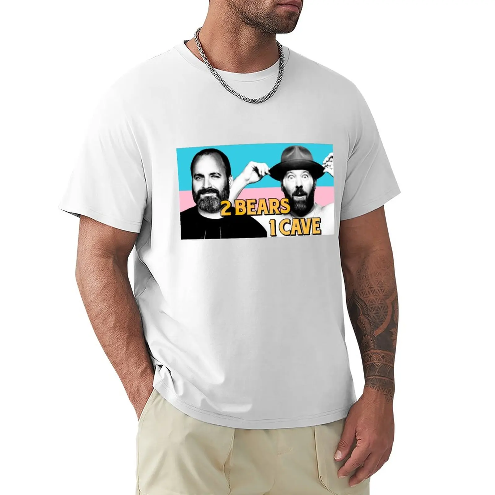 2 Bears 1 Cave - Tom Segura - Bert Kreisher T-Shirt Plus Size Top Top Maglietta Da Uomo