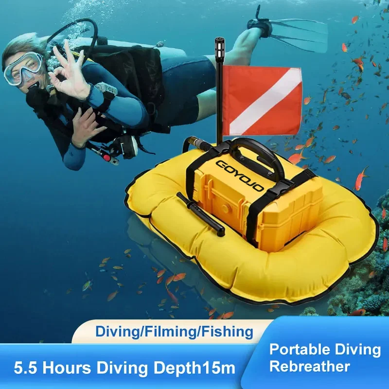 15 Meters 3-5.5 Hours Scuba Diving Snorkel Equipment Trap Mobile Ventilator Underwater Winter Ice scuba diving equipment