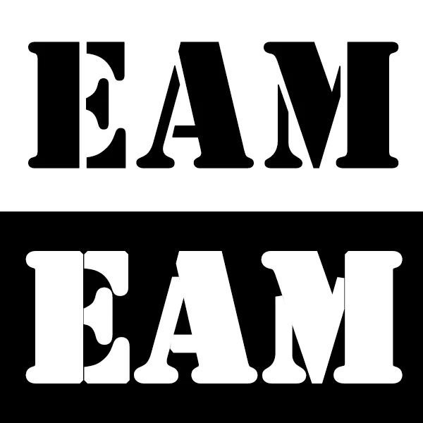 EAM Black White Design Store