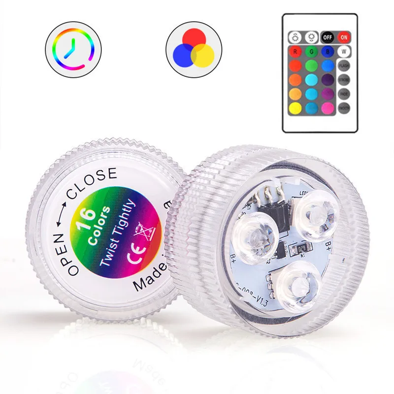 

Fishing Light Underwater Light IP68 Waterproof Led Pool Light Submarine Light IR Remote Control Vase Decoration Outdoor Lighting