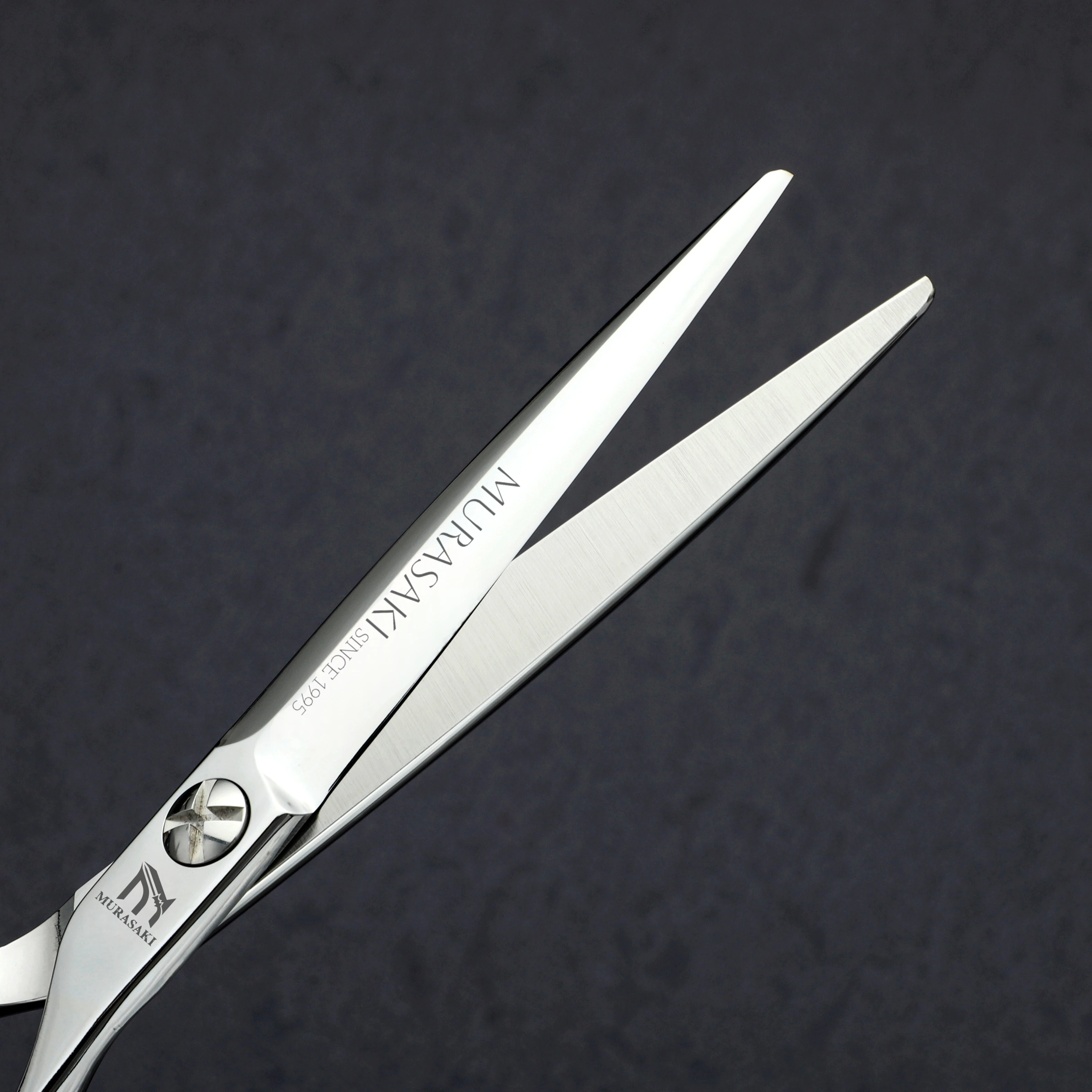 MURASAKI 6 Zoll professionelle Friseurschere, japanisches Friseurzubehör aus 440C-Stahl, extrem feine Effilierschere – Detail 10