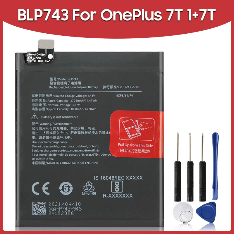 オリジナル交換用電話バッテリー OnePlus 1 2 3T 5 5T 6 6T 7 7 プロ