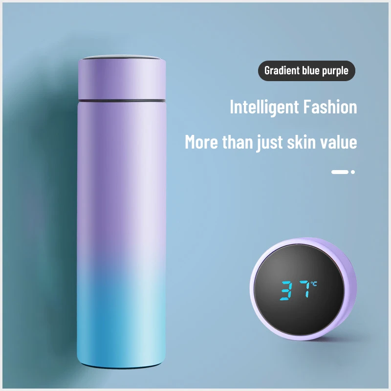Smart Thermos Temperature Display Vacuum Bottle Stainless Steel Water