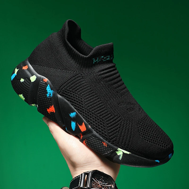 New Women Fashion Sneakers Unisex Socks Shoes Men Shoes Summer Breathable Casual Loafers Sports Shoes Student Ladies Sneakers