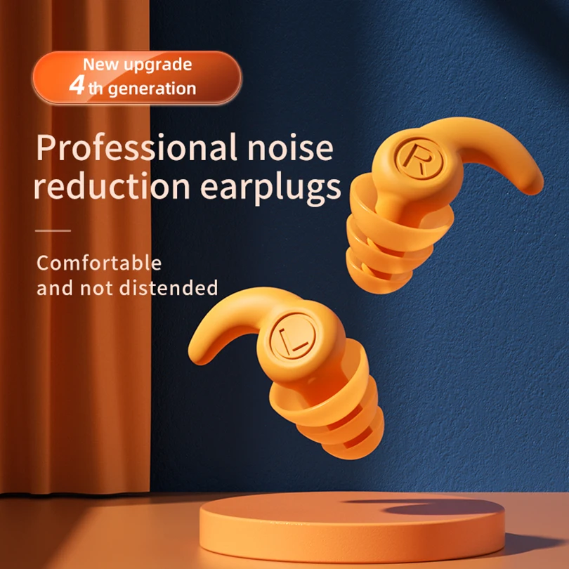 1 Pair Ear Plugs Noise Reduction Tapones Oido Ruido Oordopjes Soft Silicone Ear Muffs Tapones Para Dormir Earplugs For Sleeping