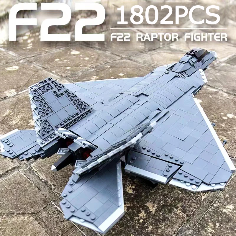 

WW2 Airplane Military A10 Fighter Model Building Blocks J-20 Soldier Weapons Air Missile F18 Aircraft Bricks Set Toy For Kid MOC