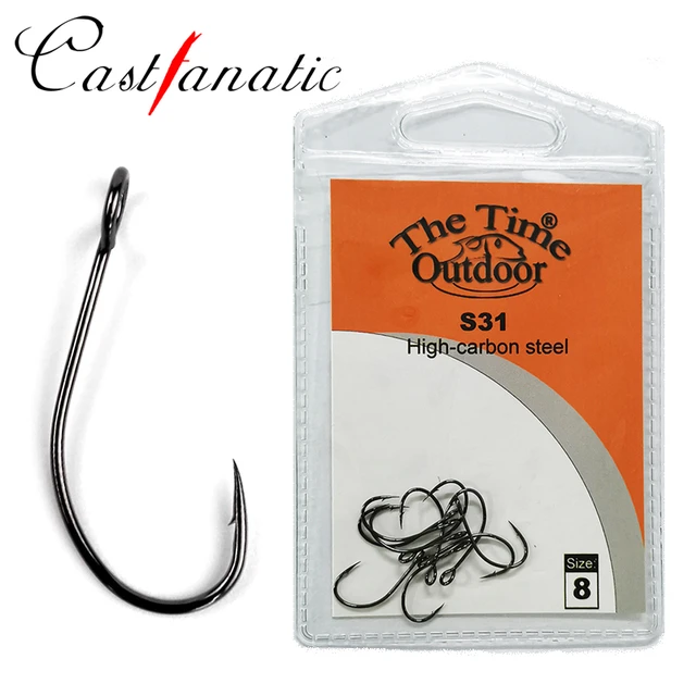 Castfanatic S31 Barbed Assist Hook Single Barbless Spoon Hooks high Carbon  Steel With Big Eye Fishing tackle For trout jig Bait - AliExpress