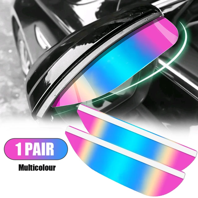 1Pair Car Rearview Mirror Rain Eyebrow Visor Carbon Fiber Sticker Side Snow  Sun Visor Rain Guard Cover Tuning Car Accessories - AliExpress