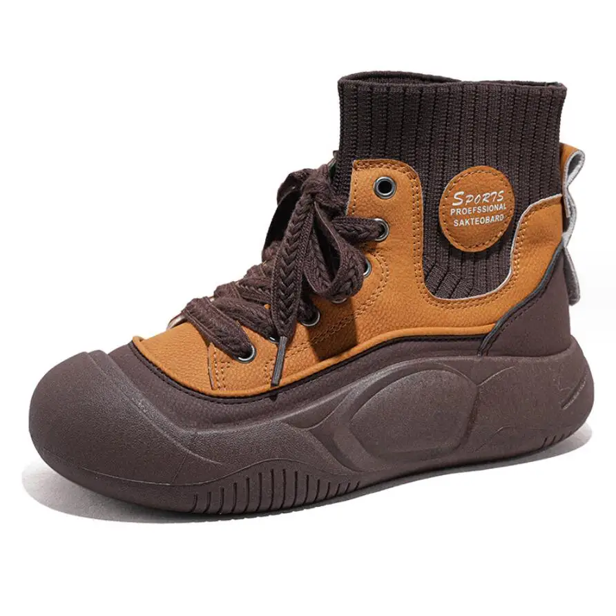 

Women Autumn Chunky Boots Fashion Women Socks Boots Non-Slip Shoes Women's Short Boots Women Riding Boots Botas Mujer
