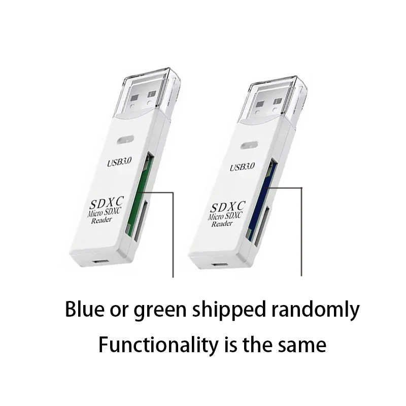 미니 고속 멀티 카드 리더, USB 3.0 마이크로 SD TF 카드 메모리 플래시 드라이브 어댑터, 2 in 1