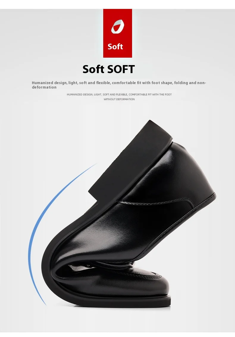 Atmungsaktive, ausgehöhlte Herren-Lederschuhe mit Aufzugskleidung, Frühling und Sommer, 6 cm Höhe erhöhen, Business-Slip-On, formelle Büroschuhe – Detail 21