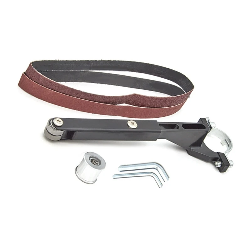 Electric Belt Grinder Belt Sander Attachment Angled Grinder Modified Sand Machine Pipe Sander Polisher M4YD