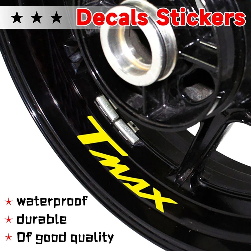 

tmax Stickers Motorcycle Front Rear Wheel Reflective Waterproof Decorative Decal Sticker For TMAX500 TMAX5530 TMAX5560 T-MAX