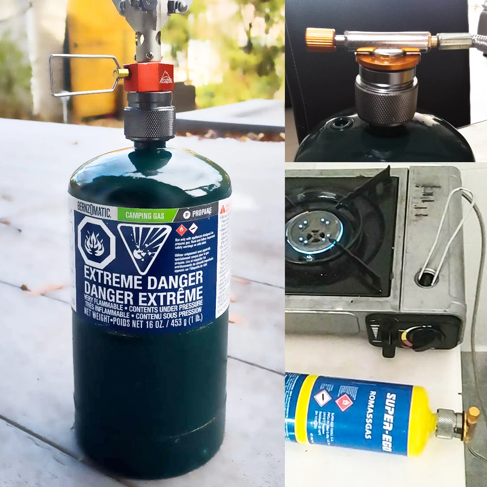 Outdoor Camping Stove Gas Tank Adapter Propane Tank Adapter American Standard Gas Burner Conversion Head Camping Gear gas refill adapter,gas tank converter,gas converter,gas tank adapter,gas adapter,butane adapter