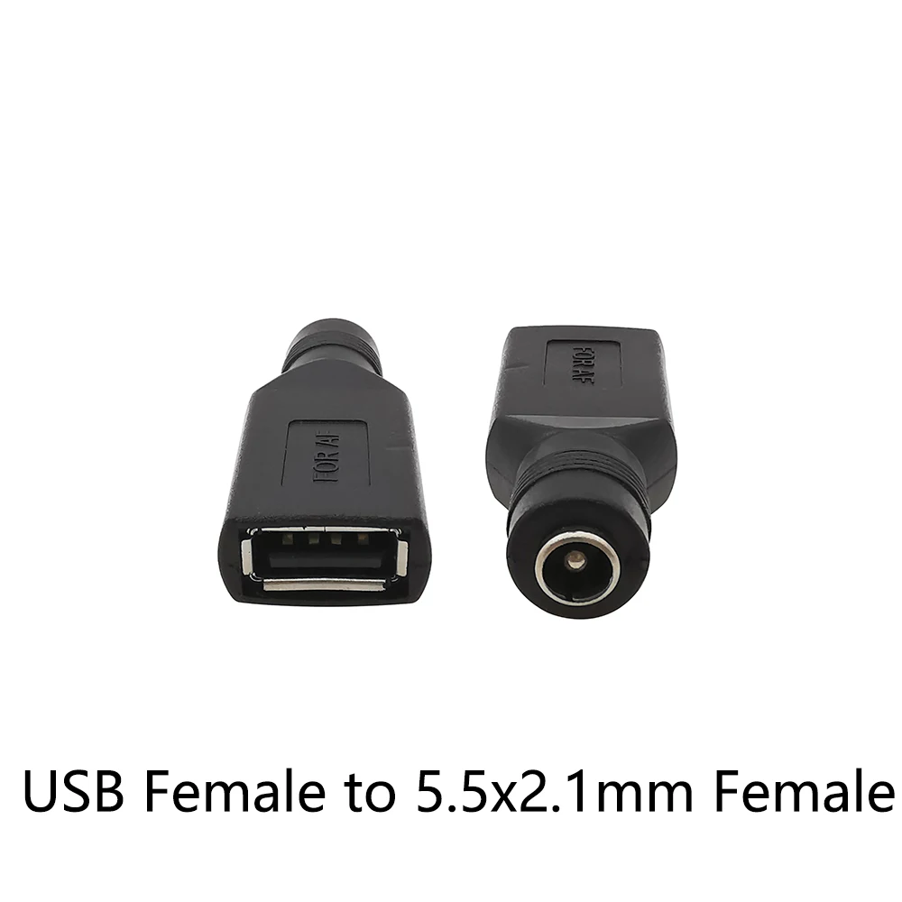 USB 2.0 Type A Male to Female Jack DC Power Adapter Plug