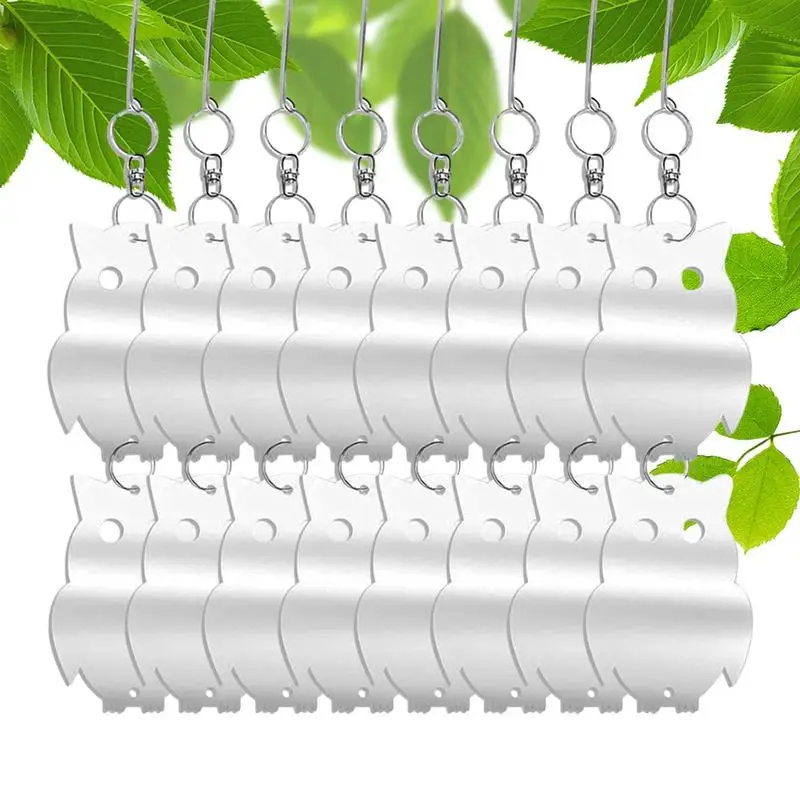 

Garden Owls To Scare Birds Extra Sparkly Bird Scare Devices For Garden Decor Bird Scare Owl To Keep Birds Away From Fish Pond