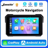 Jansite 5 inch Motorcycle Navigation GPS Wireless Carplay&Android Auto IPX7 Waterproof Display Dual Bluetooth 5.0 Moto Monitor