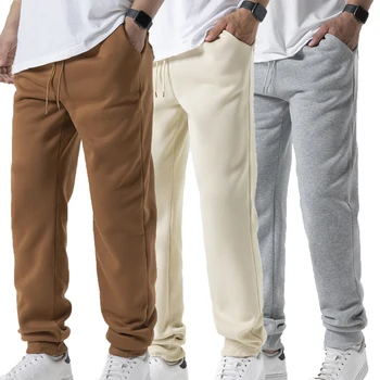 Mens Casual Pants Autumn Winter Fleece Sweatpants Men Joggers Elastic Waist Sport Casual Trousers Baggy Fitness Gym Clothing 1