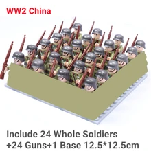  WW2 Weapons Military Mini Building Blocks Montessori Toys for Boys Compatible Gun Soldier Army Bricks Juguete Birthday Xmas Gift 