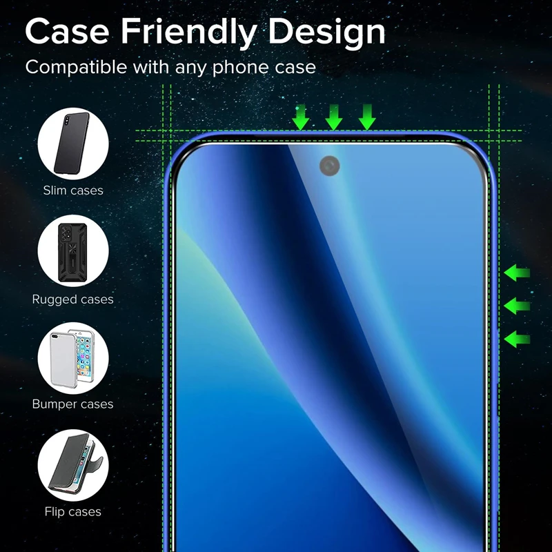 Premium 9H Hardness Tempered Glass Screen Protector - Clear, Anti-Scratch Protective Film (1-4 Pack)