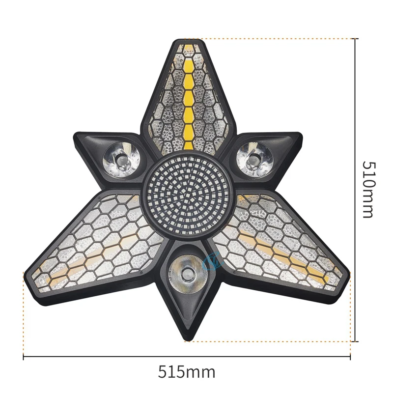 LED 280W Full Color Rotating Moving Head Light Triangle Maple Leaf Retro Lights
