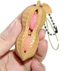 2pcs Squeeze Beans Keychain ADHD Soybean Fidget Toys Squishy Pea Pod Stress Toy Peanuts Keychain Gift for Kids Children Adult 4