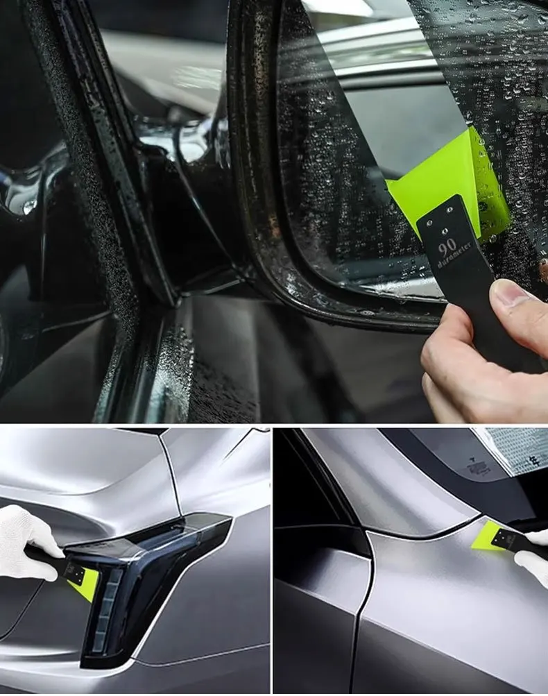 ALIWRAP Kleiner PPF-Rakel aus Gummi, 2-in-1-Schaber, Auto-Eck-Windschutzscheibe, Glas, Wasserwischer, Reinigungswerkzeug, Fenstertönungsschaufel – Detail 7