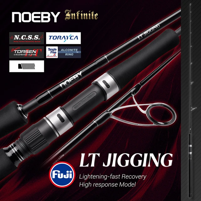 Noeby Vertical Jigging Fishing Rod 1.91m M ML Fuji Guides Lure