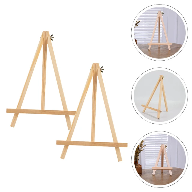 Mini Wooden Tripod Easel Display Painting Stand Card Canvas Holder Wedding  Party - Easels - AliExpress