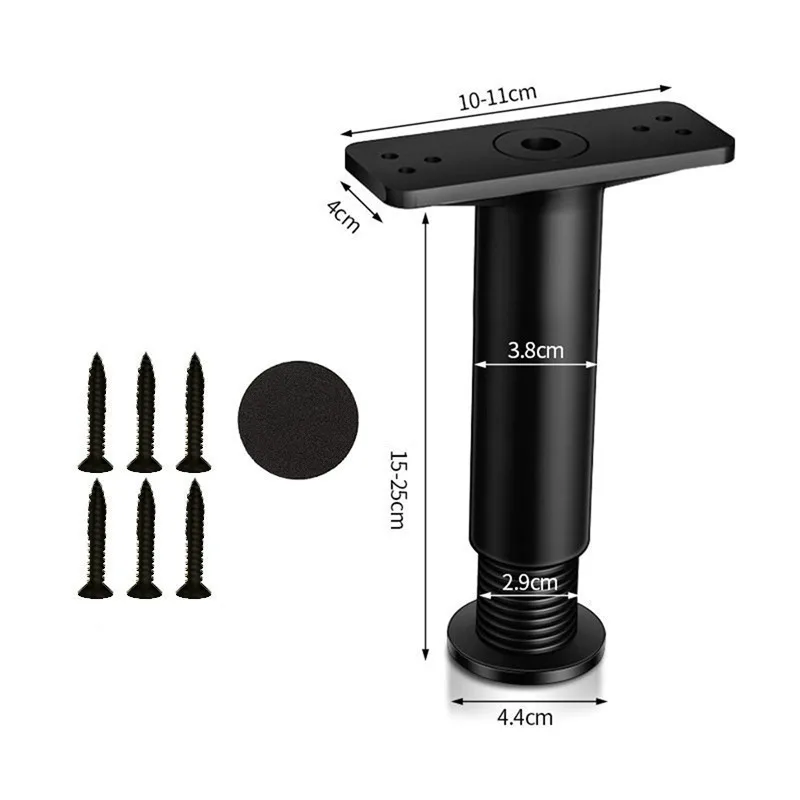 Telescopic Adjustable Bed Beam Support Foot Reinforced Plastic Furniture Leg Sofa Leg Bed Bottom Load Bearing Bracket