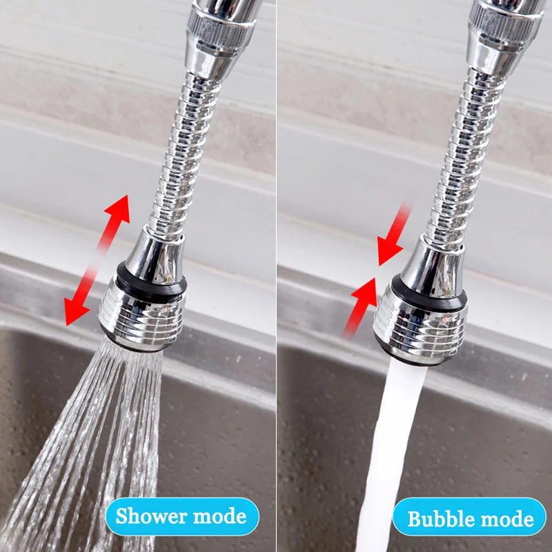 360 Degree Swivel Kitchen Faucet Aerator Adjustable Dual Mode Sprayer Filter Diffuser Water Saving Nozzle Faucet Connector faucet aerator faucet sprayer kitchen faucet faucet sprinkler water faucet filter