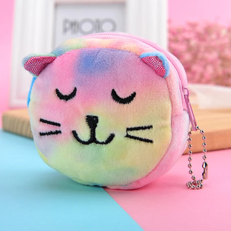 Plush Coin Purse Coin Wallet Change Bag Women Wallet Card Wallet Earbuds Storage Bag Key Case