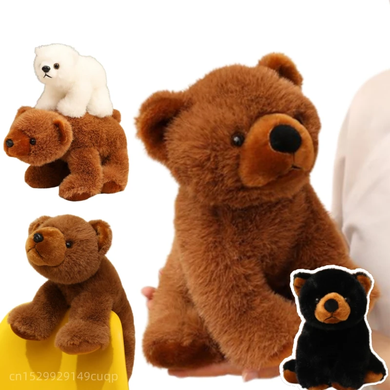 Adorable Kawaii Bear Plush Doll - Cute Furry Toy for Home Decor and Comfort Gift
