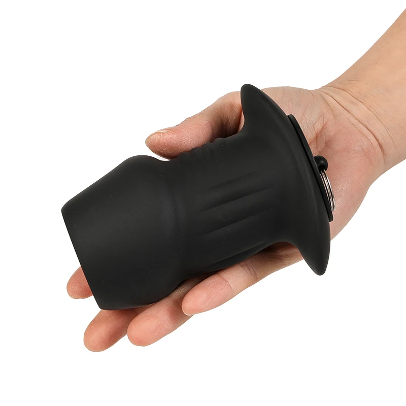 Anal plug dilator Vaginal expander Anal Dilator Silicone Hollow Butt Plug with Stopper Anus Vagina Stimulation Prostate Massage Adult Sex Toys for Women Men Gay
