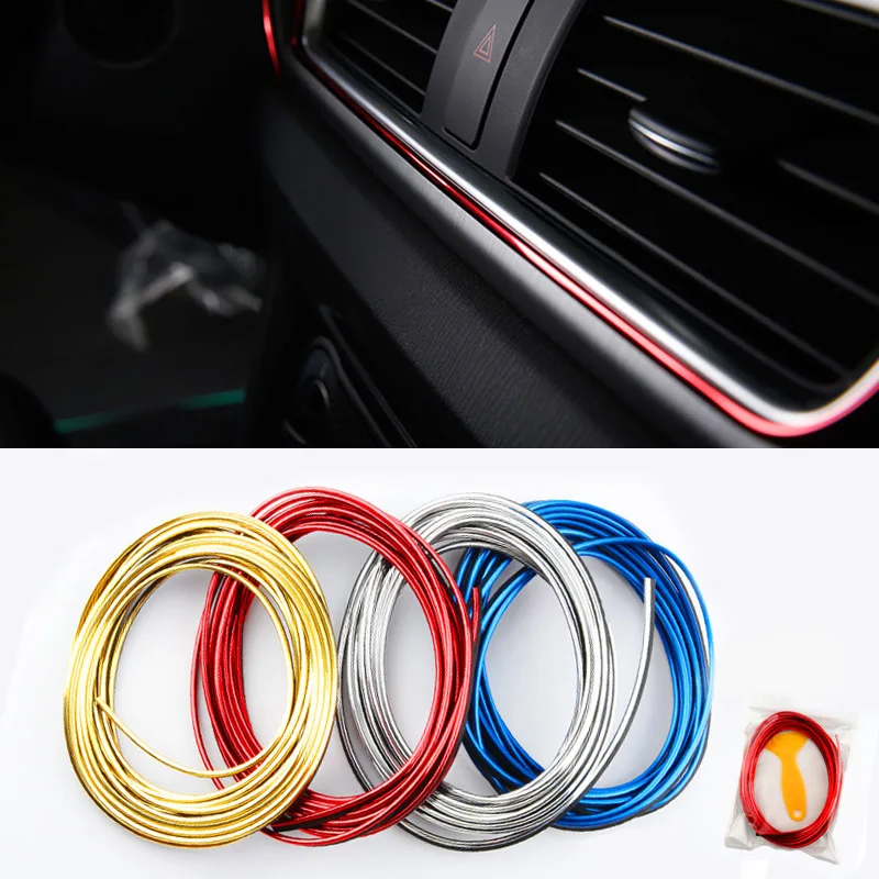 

5M Line Car Interior Decor Point Edge Strip Trim Door Panel Molding Accessories accesorios para vehículos 자동차용품 для автомобиля