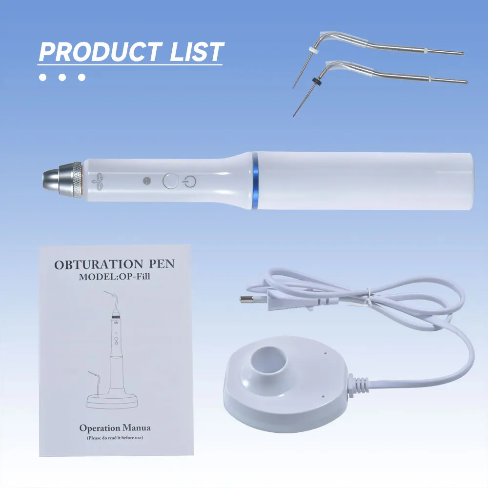 Stylo Chauffant Dentaire Sans Fil Pour Obturation à La Gutta-percha - 2 Embouts Inclus