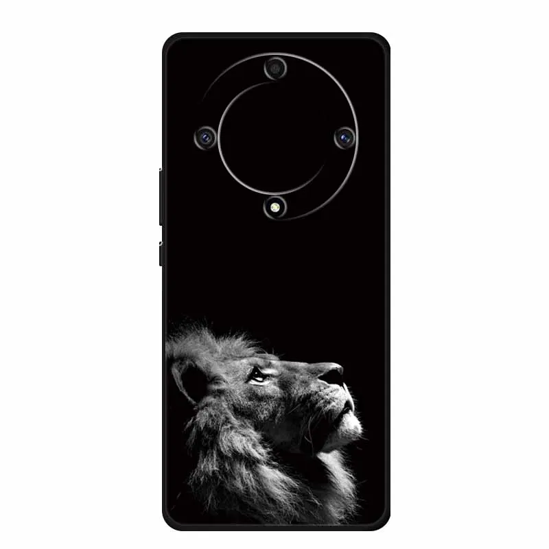 Stylish Painted Soft Silicone Back Cover for Honor X9a – Protective and Popular Coque