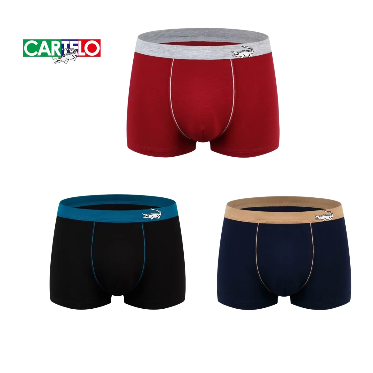 3Pcs/Lot Large Seamless Underwear Men's Pure Cotton Boxing Shorts Men's Underwear Breathable Boxing Shorts Men's Set Underwear M