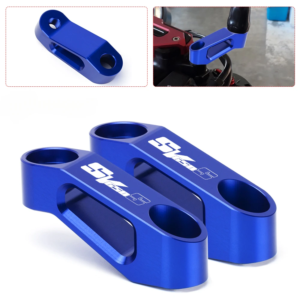Per Suzuki Sv650S Sv 650 S Sv650 S Sv 650 S Sv 650 S/X Moto Cnc Accessori In Alluminio Adattatore Per Estensione Specchietto Retrovisore