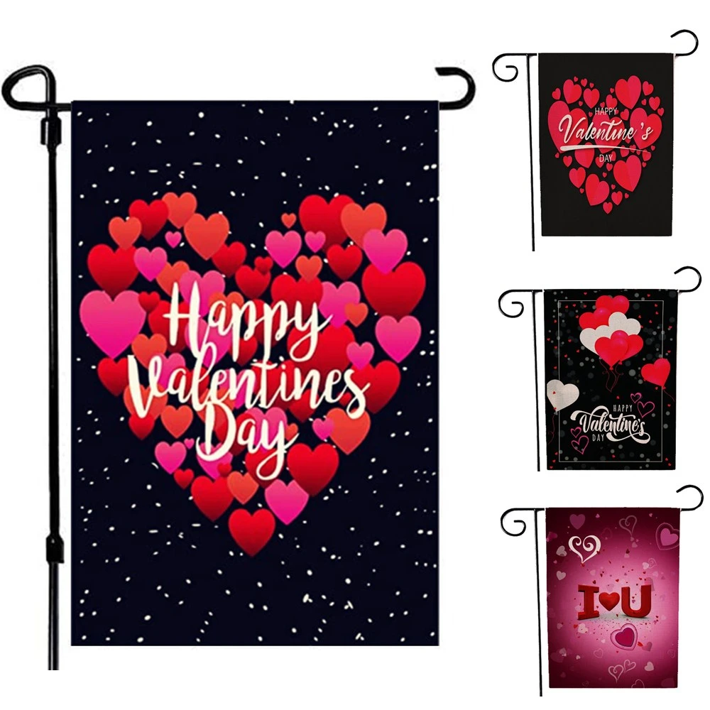 Garden Flags Valentine Day Valentines Day Outdoor Flag Valentines