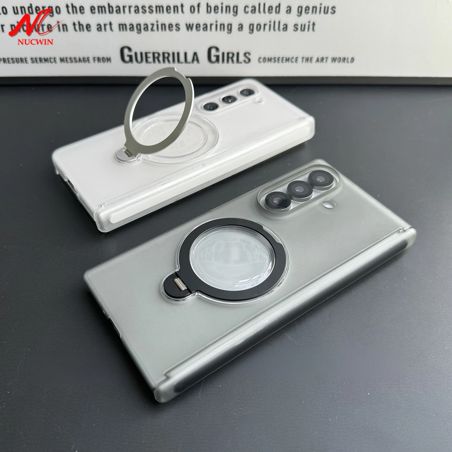 360 Rotate Stand Holder Case with New Hinge Protection - Slim Matte Cover