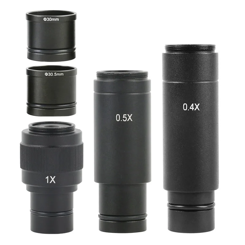 Microscope Camera Adapter Microscope Camera Adapter Lens 0.4X 0.5X 1X 23.2mm 30mm 30.5mm For Microscope CCD Camera