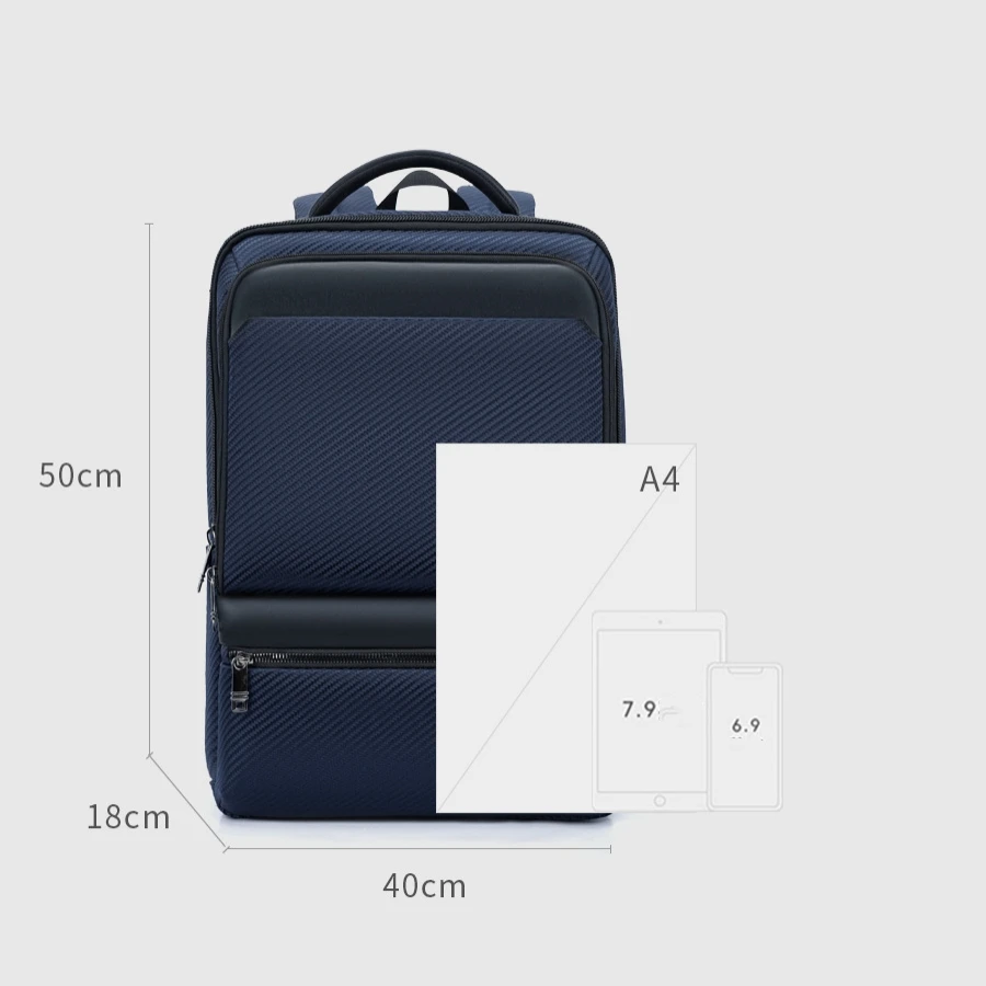 New Fashion Luxury Men's Backpack Waterproof Leightweight Slim Business Bagpack 15.6 Inch Computer Backpacks Schoolbag Student 5