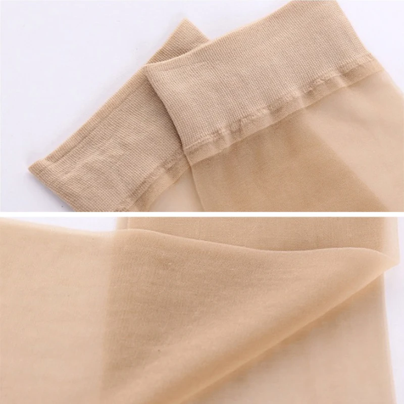 10 Pairs/Lot Women's Summer Female Short Socks Thin Non-slip Breathable Smooth Crystal Transparent Silk Girl Ankle Sock