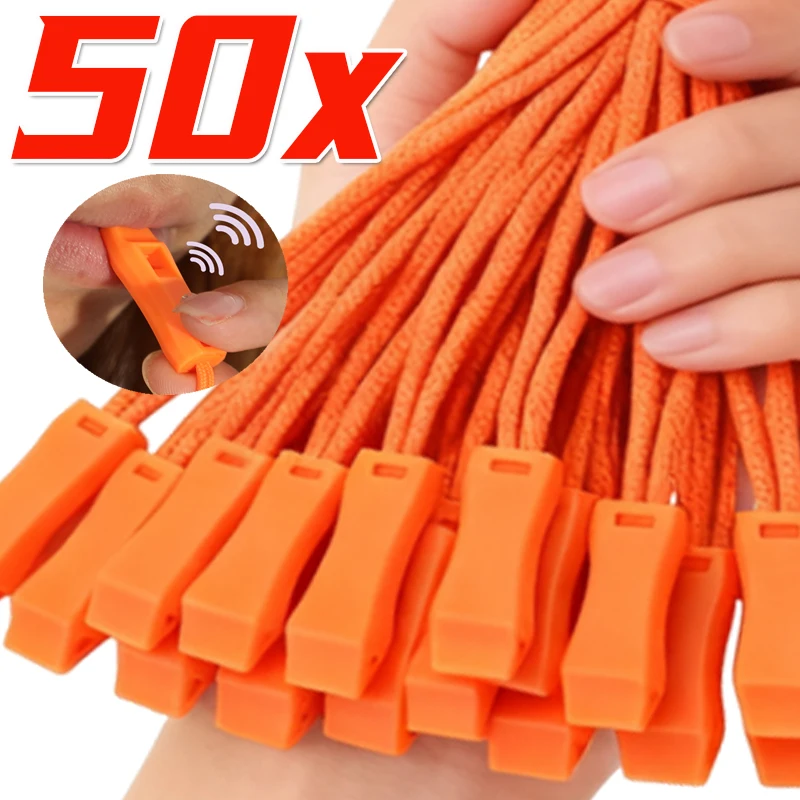 Enhanced Outdoor Survival and Sport Whistle with Anti-Loss Clip