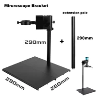 Aluminum Alloy Mircoscope Base Adjustable Focusing Bracket Focusing Holder Table Stand 42mm 50mm For Zoom Lens Microscope Camera 1