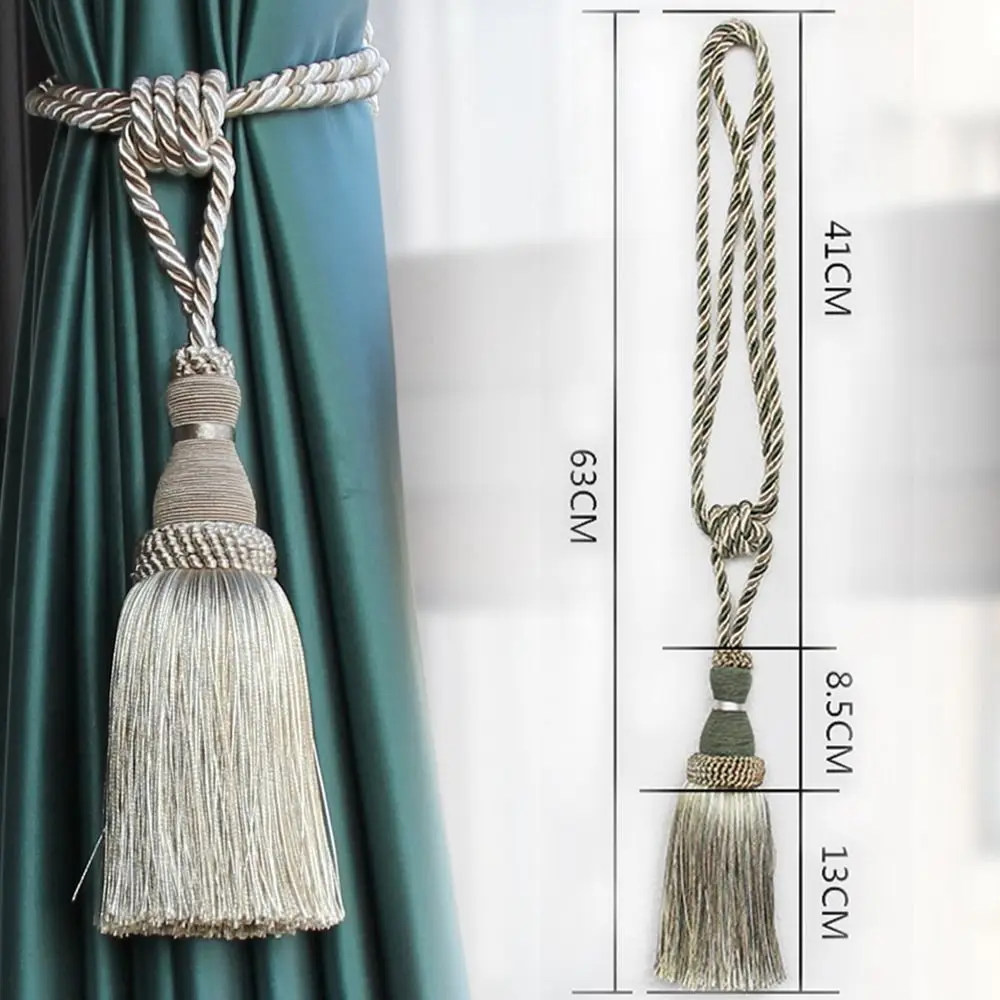 Ritzy-Hanging Sunblind Tieback Curtain Tieback Clip 2Pcs/Set European Style Tassel Rope Curtain Holders